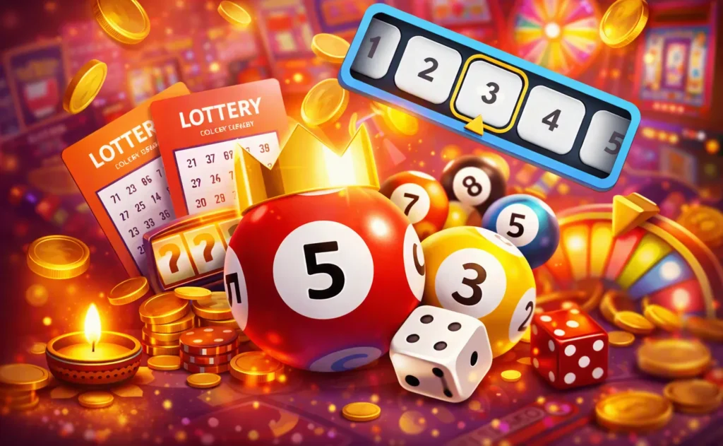 Wingo Lottery game with Indian festive theme